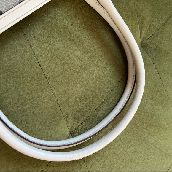 Coach Signature Rare Denim Collection Chelsea Optic Blue White Handbag Satchel - Picture 6 of 15